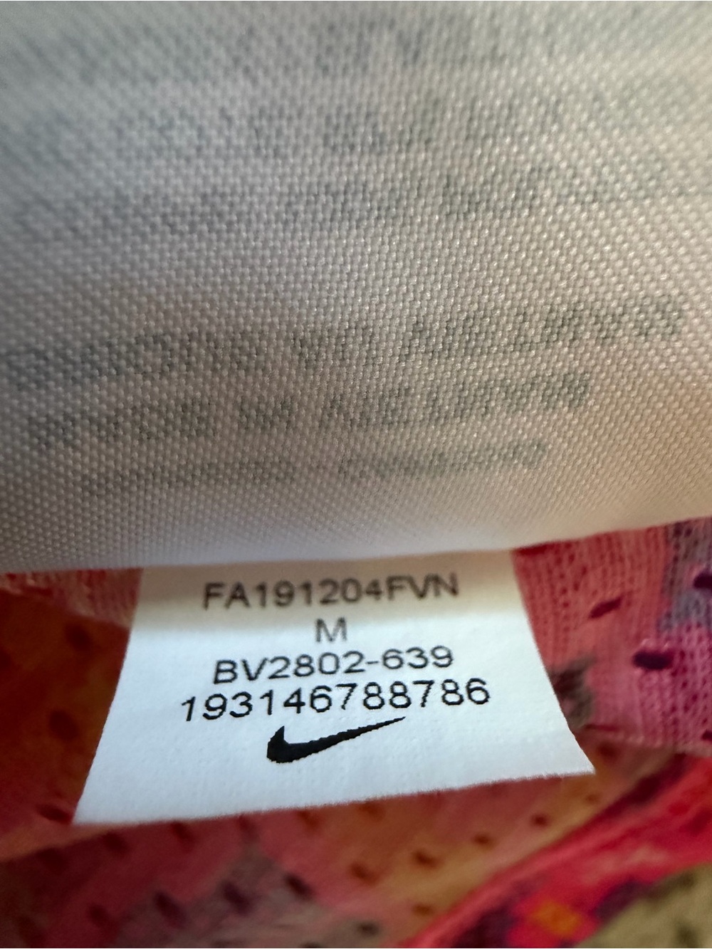 Nike Dri-FIT Neon Pink Retro Y2K Graphic Mesh Cropped Workout Tank | Medium - Picture 5 of 8